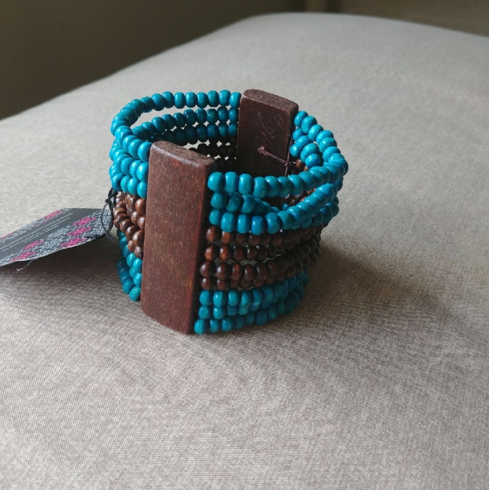 Paparazzi Jamaican Me Jam Blue/brown bracelet